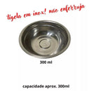 Comedouro e Bebedouro Pet para Cães e Gatos Elevado com 2 Potes Tam P